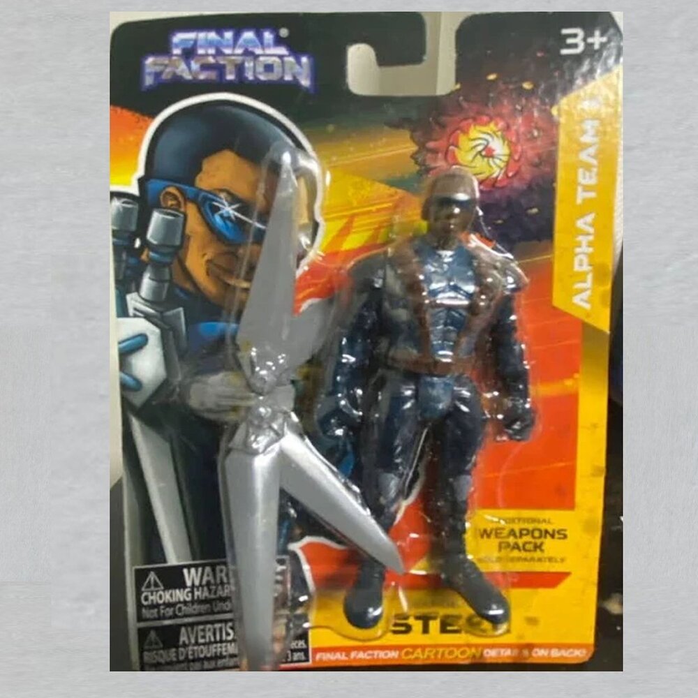 Final Faction Alpha Team 1 Sergeant Steel Action Figure Measures 4 Inches Tall